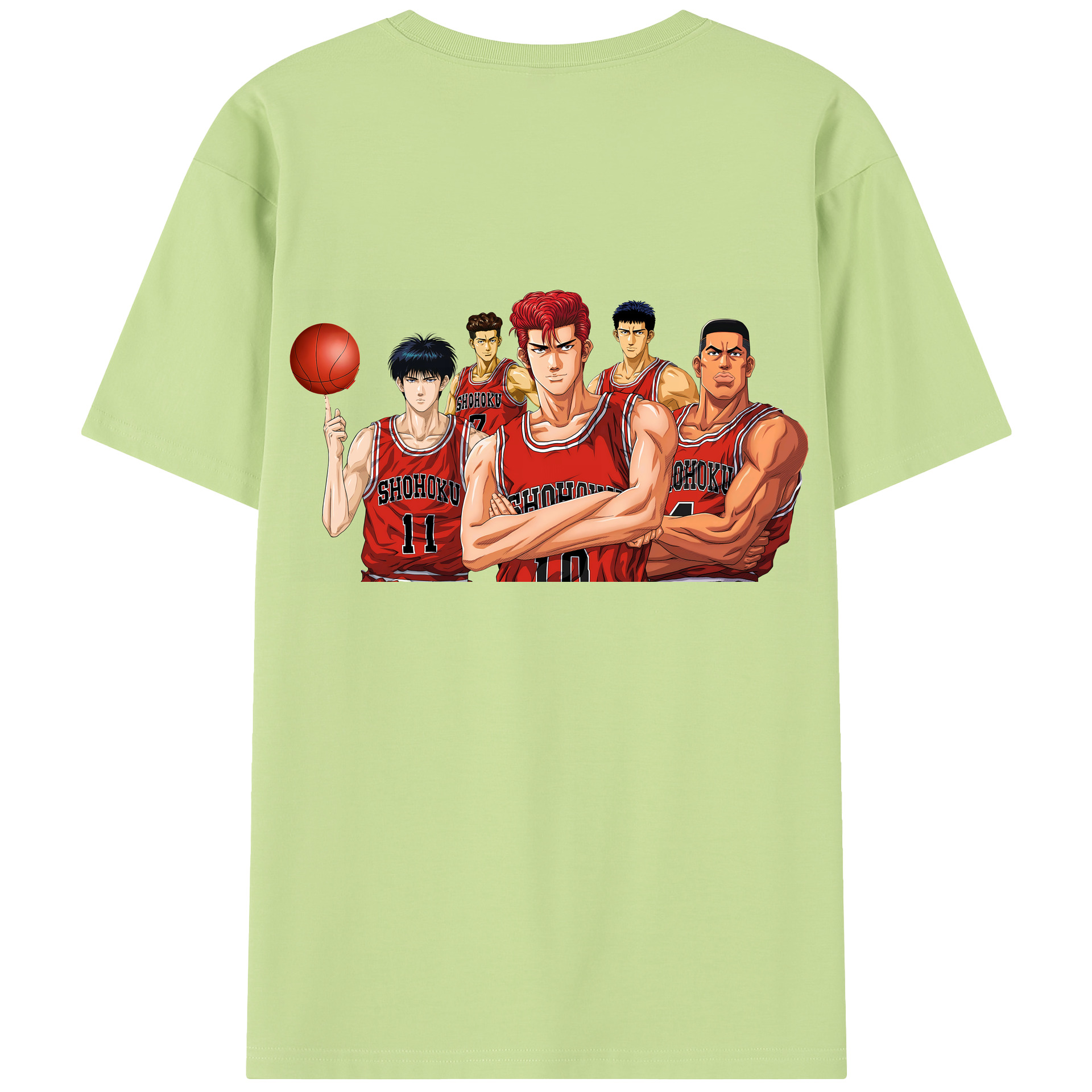 SLAM DUNK／スラムダンク 綿100％半袖Tシャツ（背面プリント）